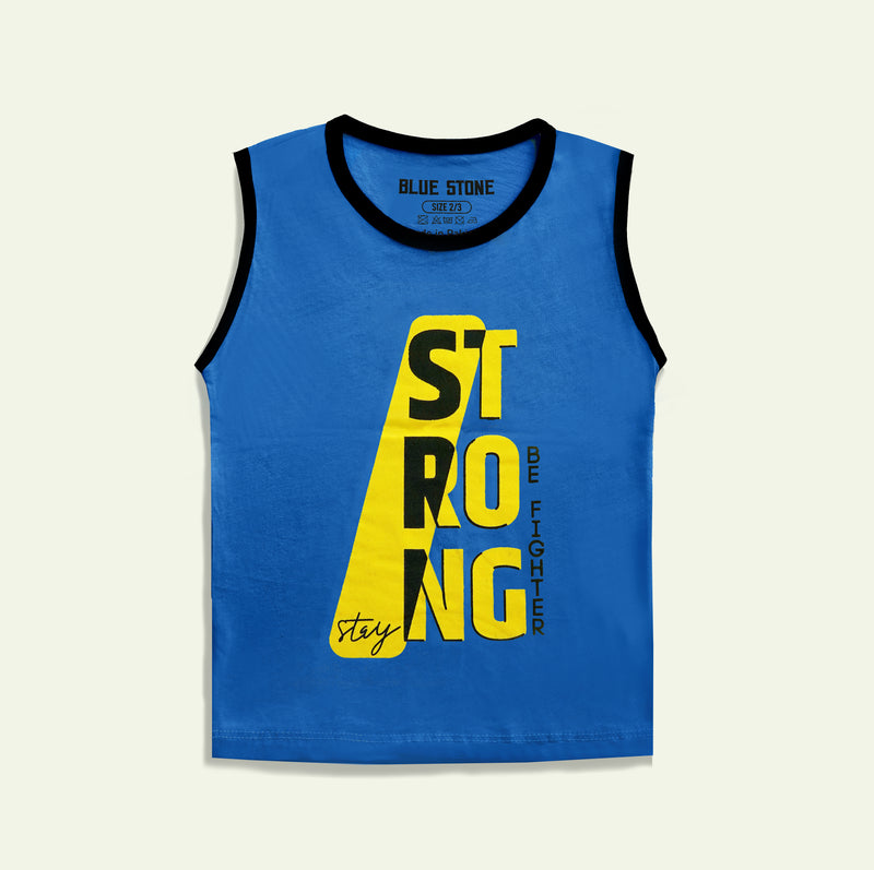 Boys Tank Top Blue Stone