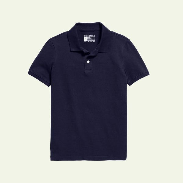 Men Polo Blue Stone