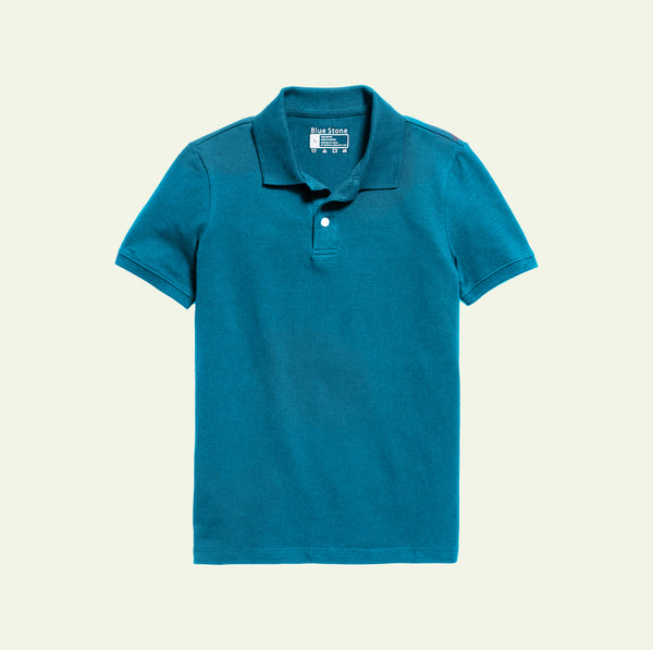 Men Polo Blue Stone