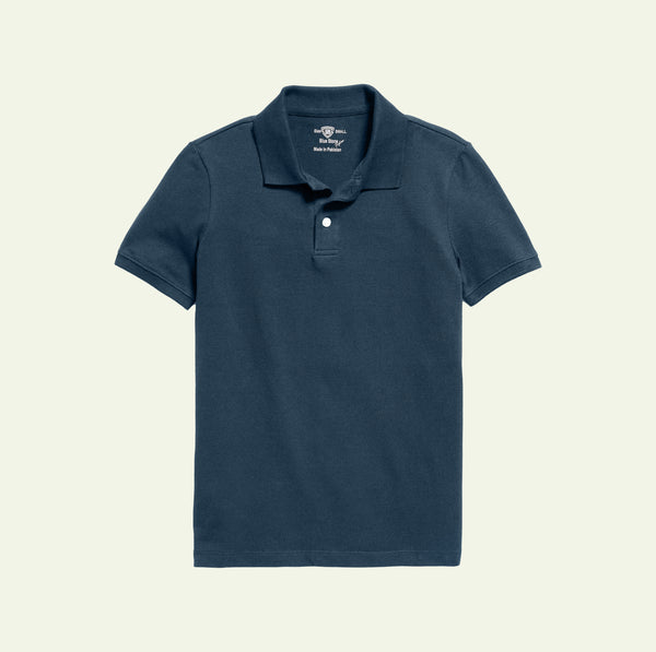 Men Polo Blue Stone